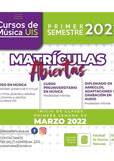 Image showing poster advertising open enrollment for music courses.