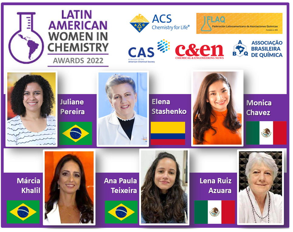 Banner del Latin American Women in Chemistry Awards 2022