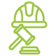 Icono de defensa de los derechos laborales