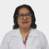 The professor of the Department of Gynecobstetrics at the School of Medicine, Jackeline Jaimes Becerra, is presented to the general public and the educational community. The photo was taken in close-up, white background, and the professor is positioned in the center.