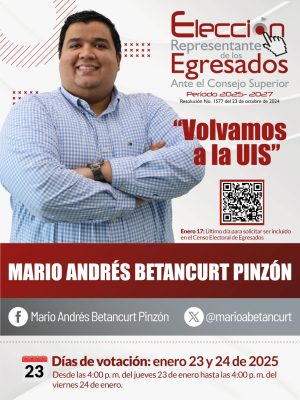 Candidato Mario Andrés Betancurt Pinzón